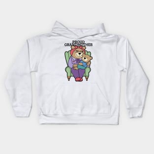 Proud Grandmother Bear with Child Kids Hoodie